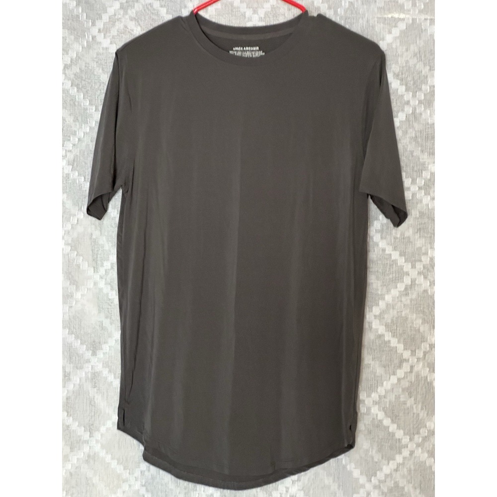 Jack Archer Performance Drop Cut Athletic‎ Shirt Mens Small Gray Gym Training